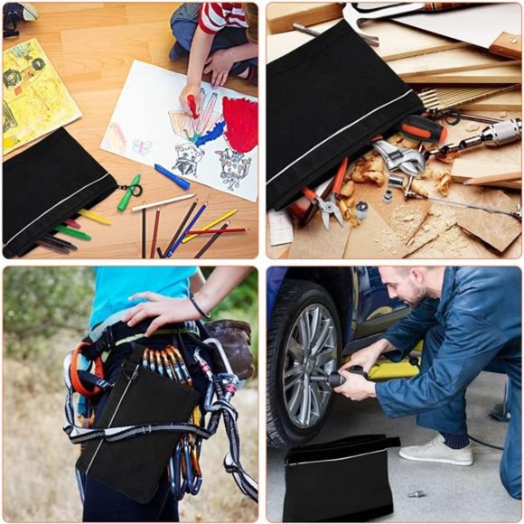 4 Pack Zipper Tool Pouch Heavy Duty Small Tool Bag,Waterproof Utility Tools - Picture 6 of 6